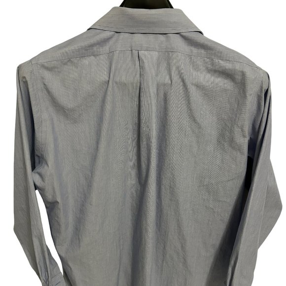 Brooks Brothers Non Iron Button Down Shirt Blue Long Sleeve Mens 16.5 32… - Picture 6 of 6